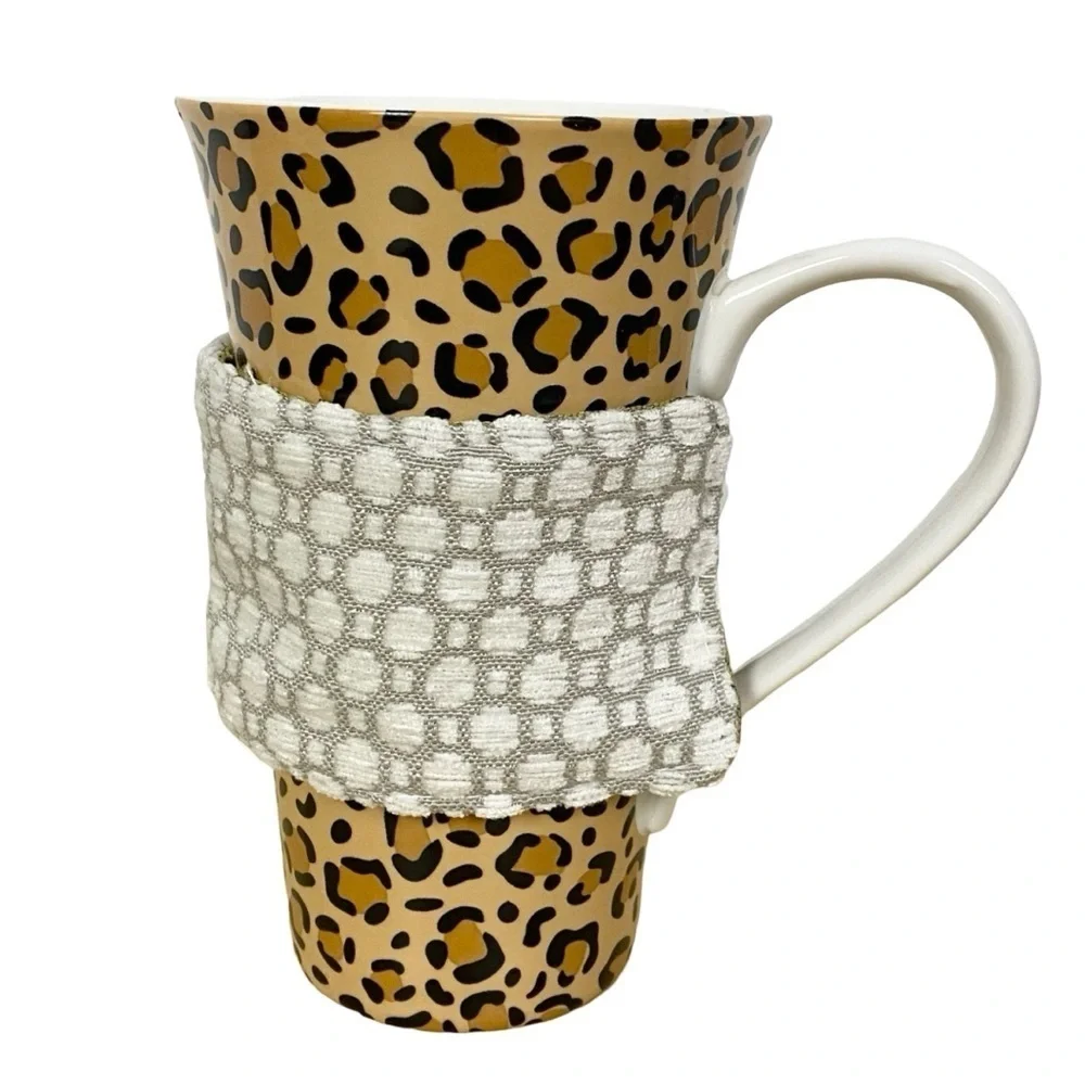 Handmade Mug Warmer Holder Coozie Koozie Hugger Cozy Sleeve Adjustable Gift Idea